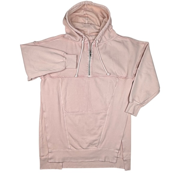 We The Free Tops - We The Free Sunny Side Oversized Pullover Hoodie Womens XS Tunic Pink Sweatshirt